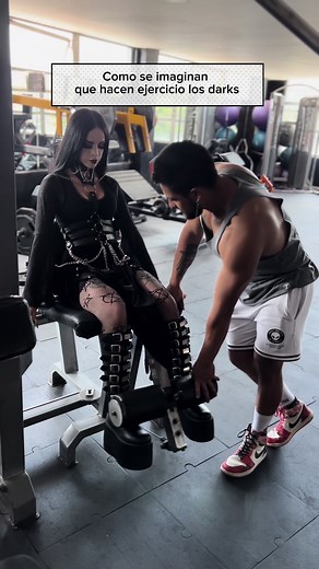 Dark Gothic Gym Girl: Metalhead Gym Rat Workout