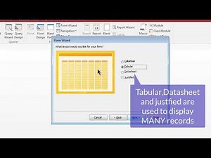Lesson 14 Create a form using Form Wizard