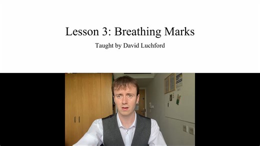 【古希腊语】第三课：气息符号（中文字幕） Ancient Greek Lesson 3: Breathing Marks
