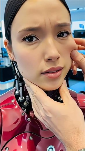 Ai robot is unbelievable it look so realistic 😱#shorts