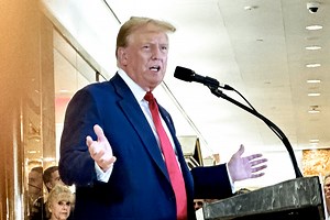 Trump Holds Press Conference at Trump Tower in NYC