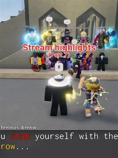 2nd time a mod joined my stream lol #fypシ #roblox #fyp #yba #yourbizarreadventure