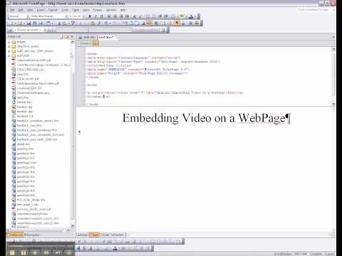 How to embed Youtube videos using FrontPage or Sharepoint