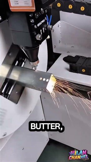 Cutting through heavy-duty steel structural beams like it’s nothing! ⚡️🦾