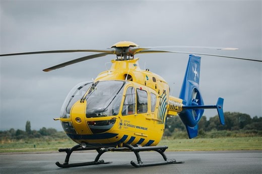 Why the NW Air Ambulance was seen landing during the Beaverbrooks Blackpool 10k run