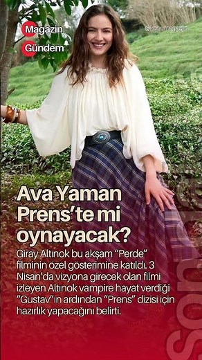 Ava Yaman Prens'te mi oynayacak?