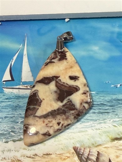 Coffee Jasper Gemstone Pendant - Etsy