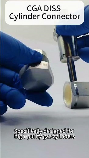 Kezhe CGA DISS Cylinder Connector( (Nipple, Nut, Gasket))#uhp #valve #cylinderfitting