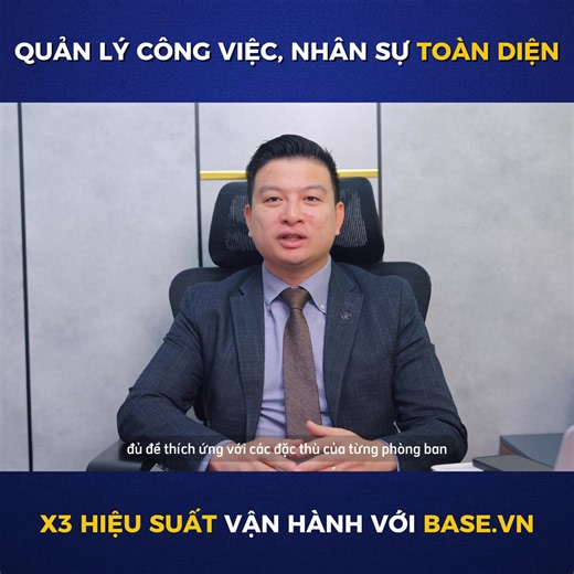 📌TĂNG TRƯỞNG NHANH, NHÂN SỰ GIỎI... NHƯNG VẬN HÀNH LẠI RỜI RẠC VÀ TỐN SỨC Đó là bài toán SAPP Academy từng đối mặt: – Quy trình nhân sự xử lý thủ công, thiếu minh bạch – Các phòng ban phối hợp qua email, Excel, chat nhóm – Việc đánh giá, phản hồi bị lệch giữa các cấp quản lý → Một hệ thống đang phát triển nhưng thiếu “xương sống”. 🎯 Sau 5 năm chuyển đổi số cùng Base.vn, SAPP đã: ✅ 100% quy trình nhân sự được số hóa đồng bộ: tuyển dụng, đào tạo, nghỉ phép, đánh giá hiệu suất ✅ Tối ưu hiệu suất 