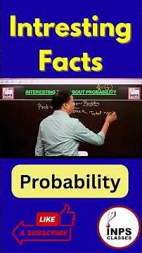 Interesting Facts About Probability | Maths Will Surprise You | Nitin Sir | INPS Classes