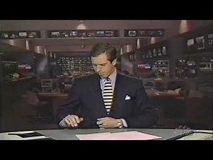 NBC Nightly News Brian Williams getting ready for broadcast 1996