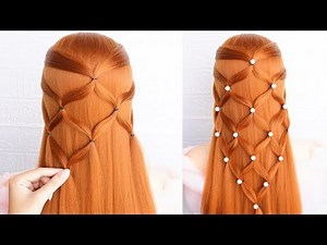 Easy Braid Hairstyle For College | Simple And Cute Hairstyles For Girls Long Hair