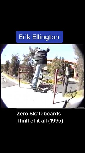 Zero Skateboards’s Thrill of it All. Erik Ellington ripping it up. #zeroskateboards #skateboard #2000s