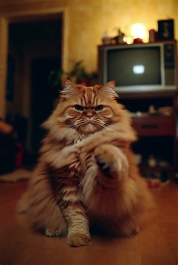 This cat is stuck in 2002! 😂 #KetchupSong #Asereje #Dance