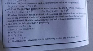 48. Find the local maximum and local minimum value of the funct... | Filo