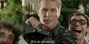 Desternillante vídeo de David Hasselhoff en su debut en España: "¡Qué bonitos ojos tienes, para comerte todo el coño!"