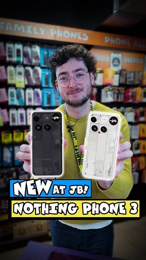 JB Hi-Fi on Instagram: "📱 The Nothing Phone (3) is EVERYTHING! With an updated Glyph Interface, 4x 50MP camera system and 5150mAh battery, this phone is something else.⁣ ⁣ 🎉 Available 15th July! Pre-order now, at JB!"