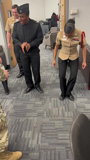 Army Teaches Navy the 'About Face' Dance Move | Military TikTok