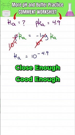 pKa → Ka in Seconds 🤯 Chemistry Without A Calculator