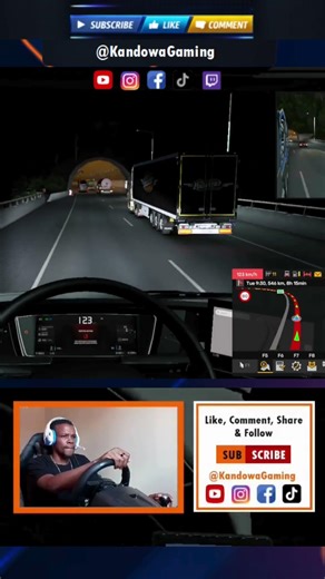Cruising Under Tunnels | ETS2 #kandowagaming #est2 #eurotrucksimulator2 #pxn