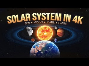 Exploring the Solar System in 4K Ultra HD: Sun, Moon, Mars, and Earth