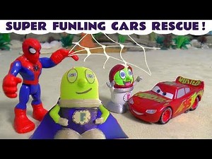 Super Funling Rescues Toy Car Lightning McQueen - A Funlings Story For Kids