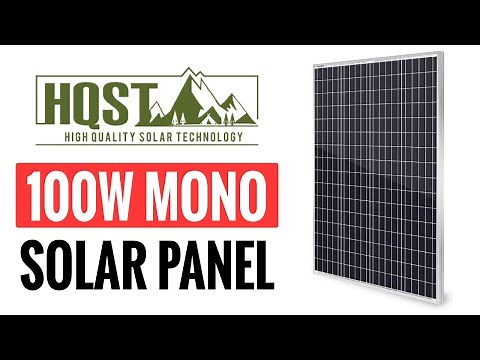HQST 100W Mono Solar Panel HSP100D-L Review & Testing