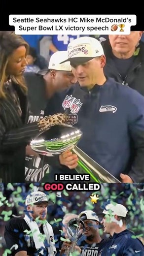 Seattle Seahawks HC Mike McDonald’s Super Bowl LX victory speech: God called me to be coach #sports