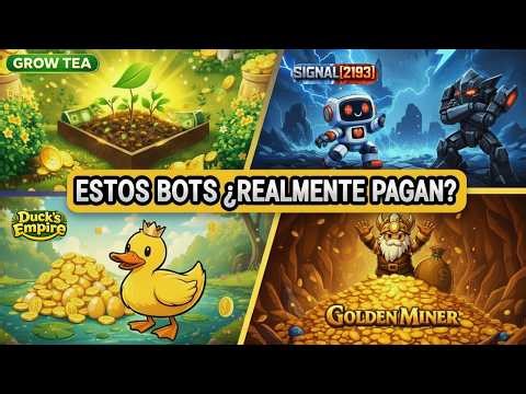 SE PUEDE GANAR CON ESTOS BOTS DE TELEGRAM 🤔 TE LO CUENTO