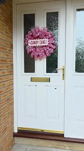 Candy Cane Lane Christmas Wreath - Etsy UK
