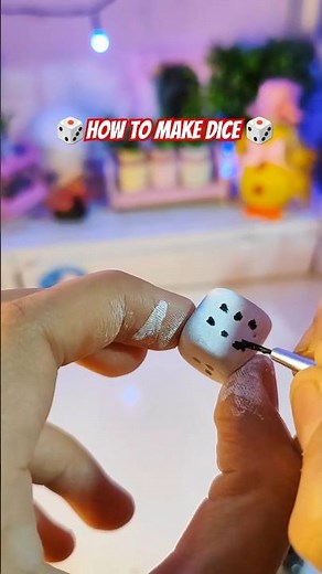 How to make dice at home✨ 🎲 #DIYCraft #DiceMaking #moulditClay #Dicemaking #Ludodice #Creativeart