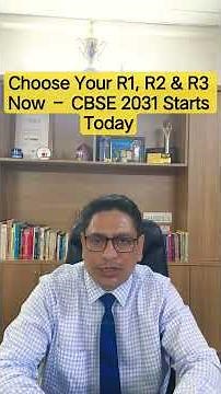 Choose Your R1, R2 & R3 Now – CBSE 2031 Starts Today