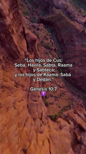 Génesis 10:7 — Las generaciones se multiplican 🙏🏻