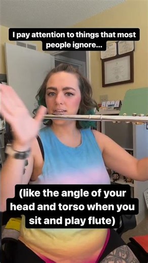 Flutists learn the worst posture in band