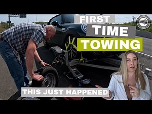 First time towing the Mini Cooper with the motorhome | FLAT TIRE within 200 miles!