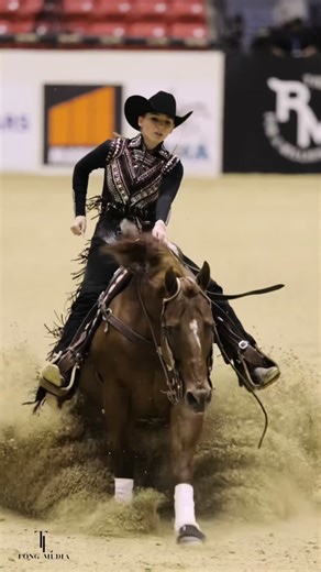 Can u tell stopping is my favorite part #horses #reining #stops #fyp