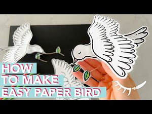 How to Make Paper Bird: White Dove of Peace