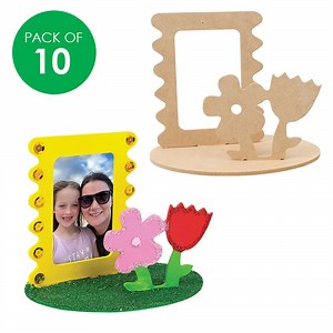 Wooden Flower Diorama Frames - Pack of 10
