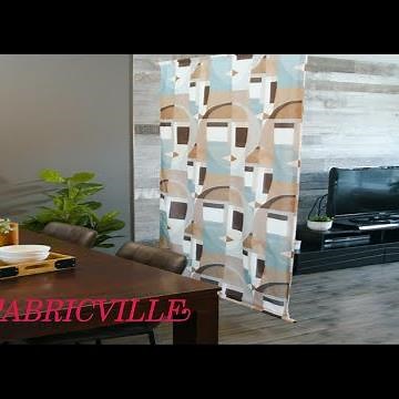 Fabricville & Je Decor - Creating a fabric room divider