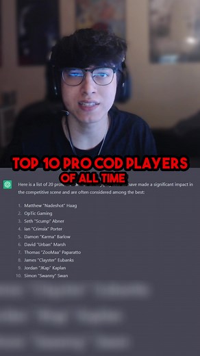Top 10 Best Call of Duty Players of All Time