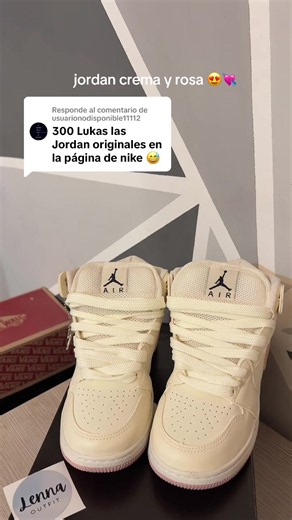 Jordan crema y rosa: talles 35-44 y dónde comprar