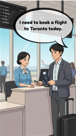 🎫 Buying a Plane Ticket at the Airport – Simple English Conversation Practice for Travelers