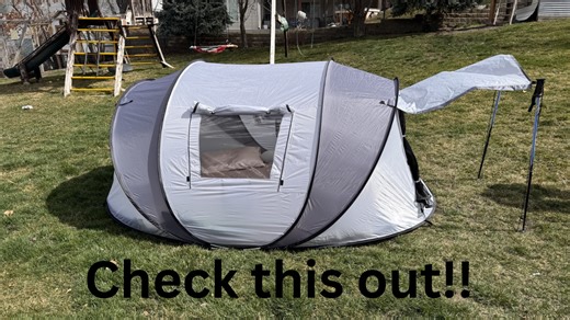 Watch Awesome pop up camping tent! on Amazon Live