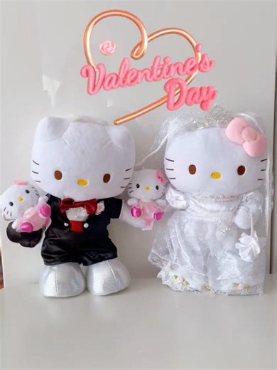 💍✨ Hello Kitty’s Wedding – Happy Valentine’s Day 💌🌹Hello Kitty的幸福婚礼 – 情人节快乐💘#sanrio #shorts
