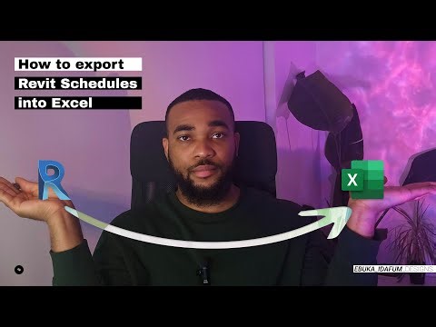 How to export Revit schedules to Microsoft Excel