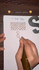 C - checks design boder #shortvideo #mehndi #megndidesign #henna #viral #trending #trendingshorts