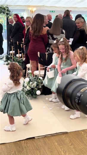 A beautiful “I do” at Fennes🤍 with the cutest bridal party🥹 #weddingtok #weddingvenue #bridetok #fyp #fennes