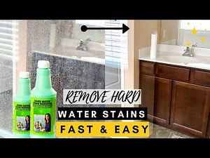 How To Remove Hard Water Stains on Glass Shower Doors With BioClean Hard Water Stain Remover