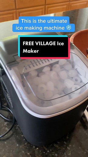 This ice maker by FREE VILLAGE is awesome. 🔗 in blo for more about the HZB-12/H model on Amazon #tech #technology #icemaker #tiktokmademebuyit #freevillagepartner