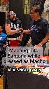 Meeting Tito Santana, a legendary rival of the Macho Man Randy Savage! Like myself, he's a fellow teacher! This was at wrestlecon, this past summer over SummerSlam weekend! Who do you want me to meet next? I'm running out of legends! . . . #wwe #nwo #legend #Cosplay #wolfpac #80swrestling #90swrestling #wrestlecon #machoman #randysavage #wwecosplay #wrestlingfan #titosantana #goldenera #Intercontinental #90swrestlingcon #wrestlingcosplay #THEMACHOVERSE #Machomanrandysavage | The Machoverse